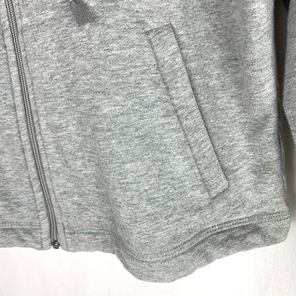 J. Crew Gym Full Zip Hoodie Sweatshirt Heather Gray Pockets size M - Picture 2 of 5